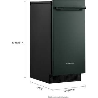 KitchenAid 15 Inch Automatic Clear Ice Maker With 25 Lb Capacity and Built-In Drain Pump: Juniper — thumbnail 16